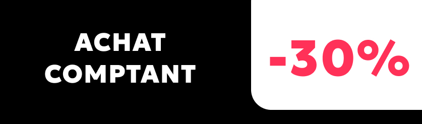 Offre Achat comptant black white -30%