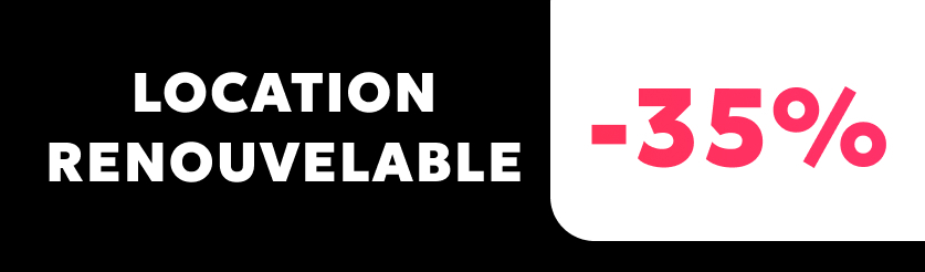 Offre location renouvelable black white -35%